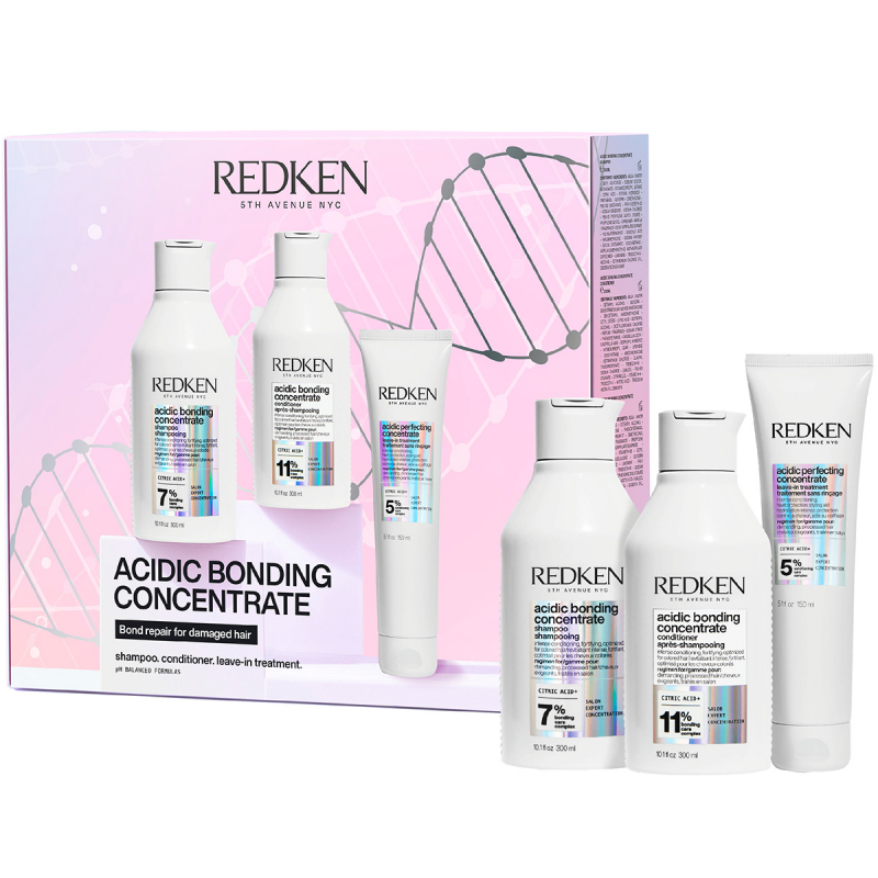 Redken Acidic Bonding Concentrate Holiday Gift Set 2024 (Limited Edition) (300 + 300 + 250 ml)