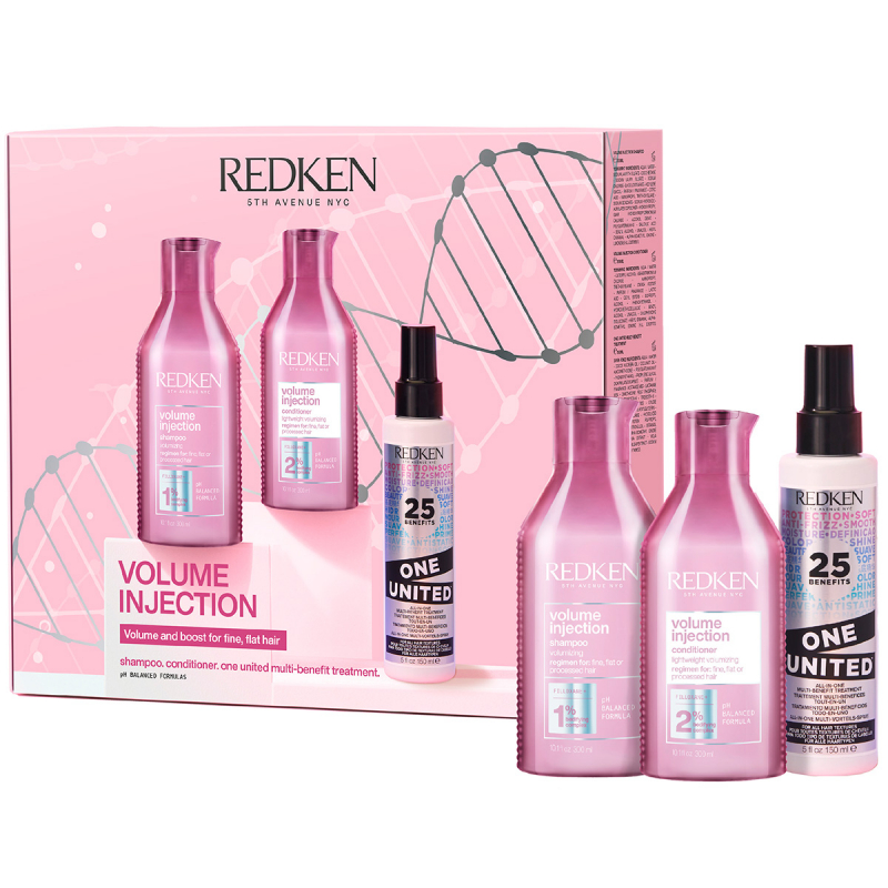 Redken Volume Injection Holiday Gift Set 2024 (Limited Edition) (300 + 300 + 150 ml)