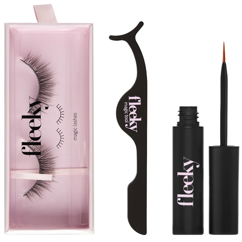 Fleeky Magic Lashes Kit - False Lashes with Glue & Applicator Bunny