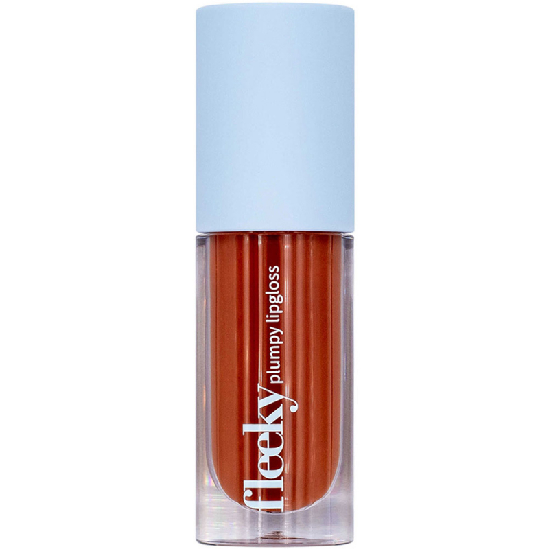 Fleeky Plumpy Lip Gloss - Hydrating with Volume Effect Toffee Brown (5 ml)