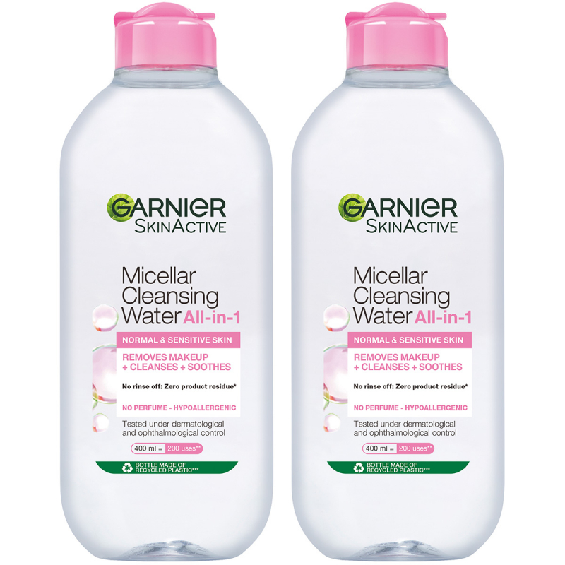 Garnier Micellar Cleansing Water Normal & Sensitive Skin DUO