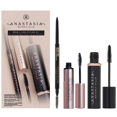 Anastasia Beverly Hills Brow And Lash Styling Kit Dark Brown (0,085 g + 2,5 ml + 5 ml)